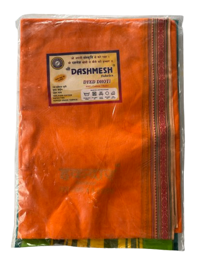 Men's 100% Pure Cotton Dhoti-Dyed Dhoti